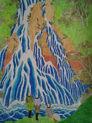 Hokusai - Kirifuri waterfall